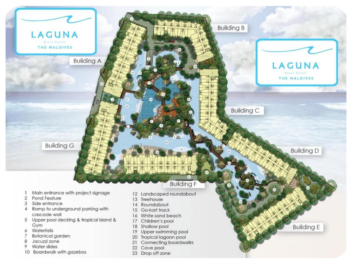 Laguna Beach Condo Resort 3 Maldives Pattaya Pool View ลากูน่า บีช คอนโด รีสอร์ต 3 พัทยา Pantai Jomtien Bagian luar foto